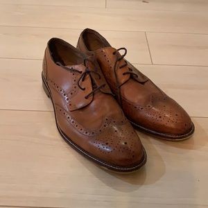 Tan wingtip size 13 by Joseph Abboud.  $50 obo